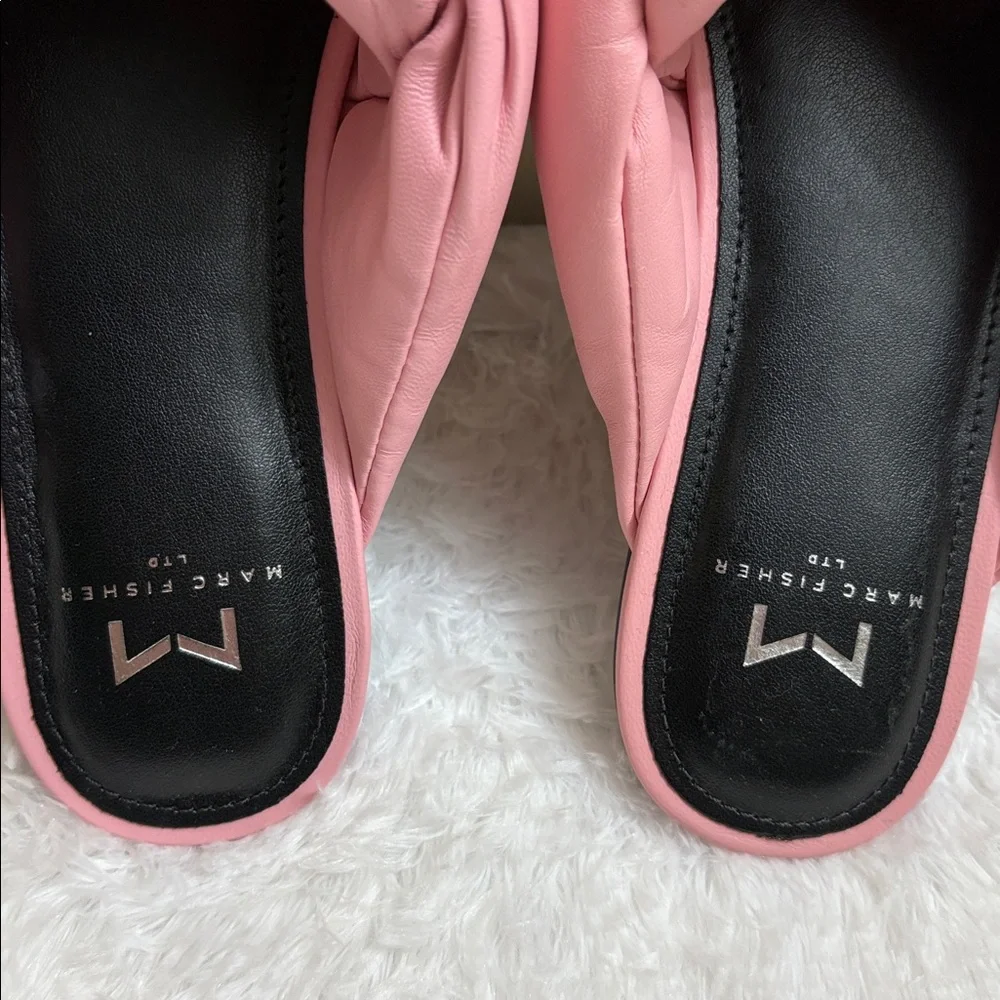 Marc Fisher Medium Pink Olgalia Slip On Slide Sandals Size 5M